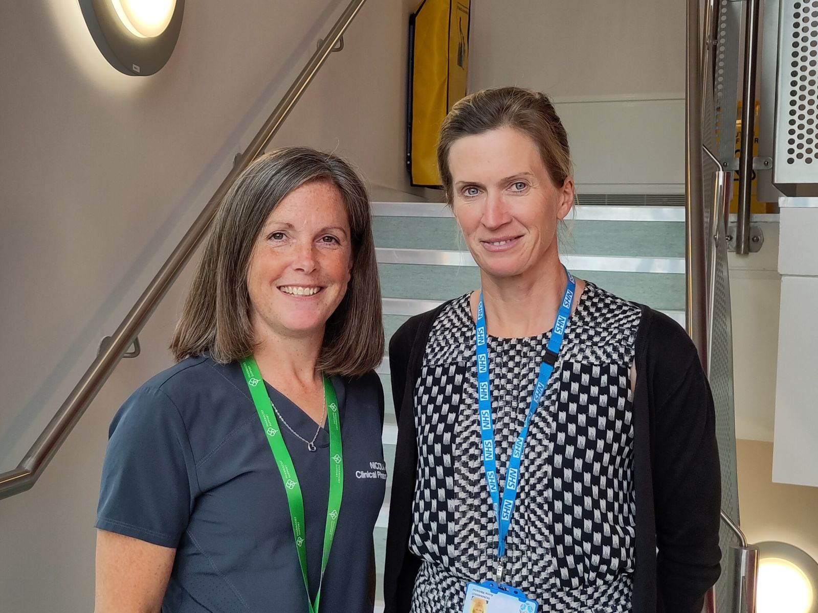 Photo of clinical pharmacists Nicola Bruce and Anna Webster